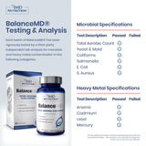 1MD Nutrition Oregano Supplement side view with label