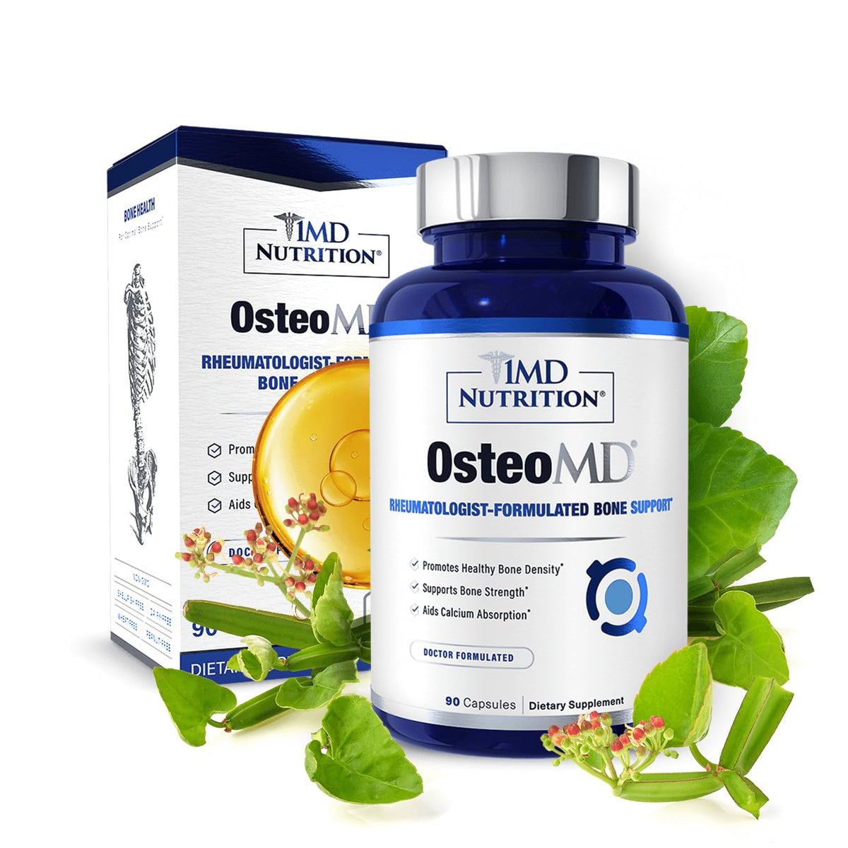 1MD Nutrition OsteoMD Calcium Supplement front view