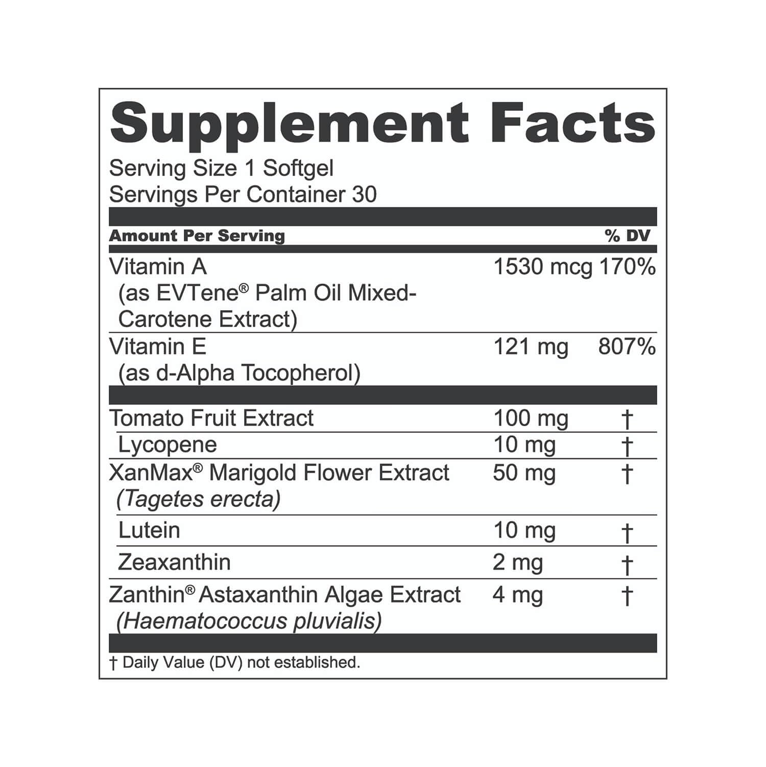 1MD Nutrition VisionMD Lutein Supplement displayed with other vitamins