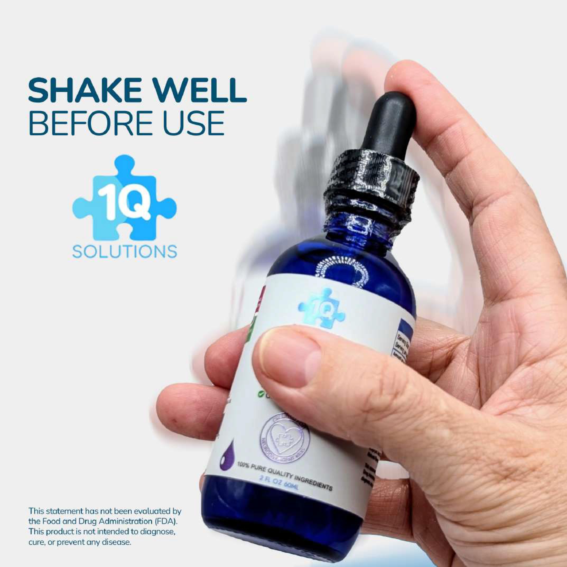 1Q Solutions daily wellness Liquid Supplement for Kids on a table