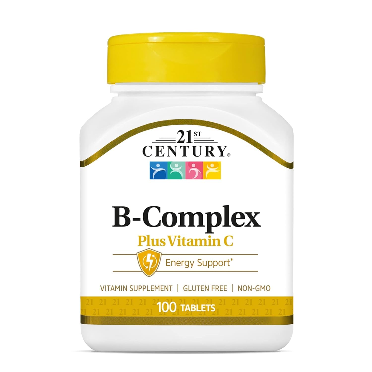 21st Century B Complex with Vitamin C 100 Tablets front view