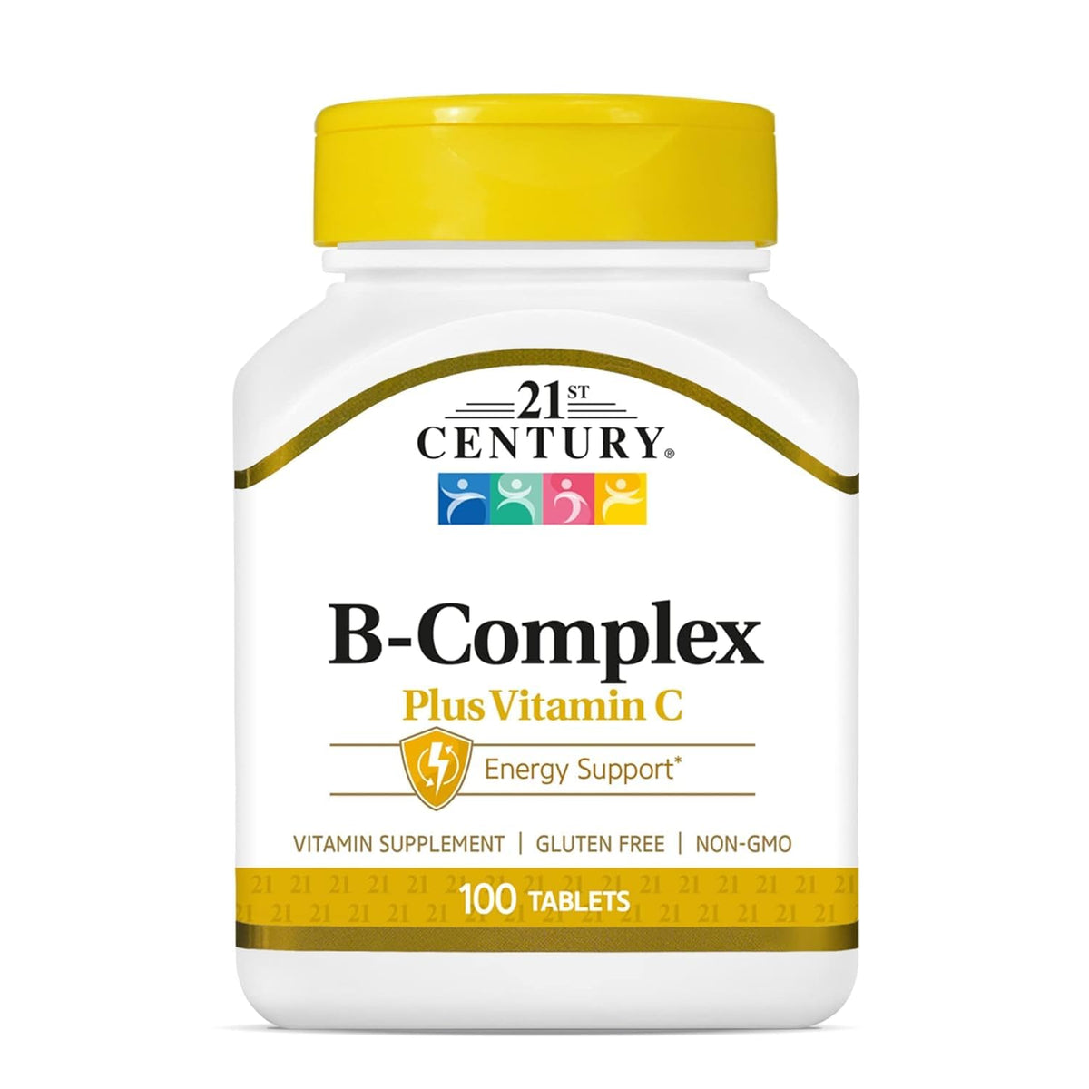21st Century B Complex with Vitamin C 100 Tablets front view