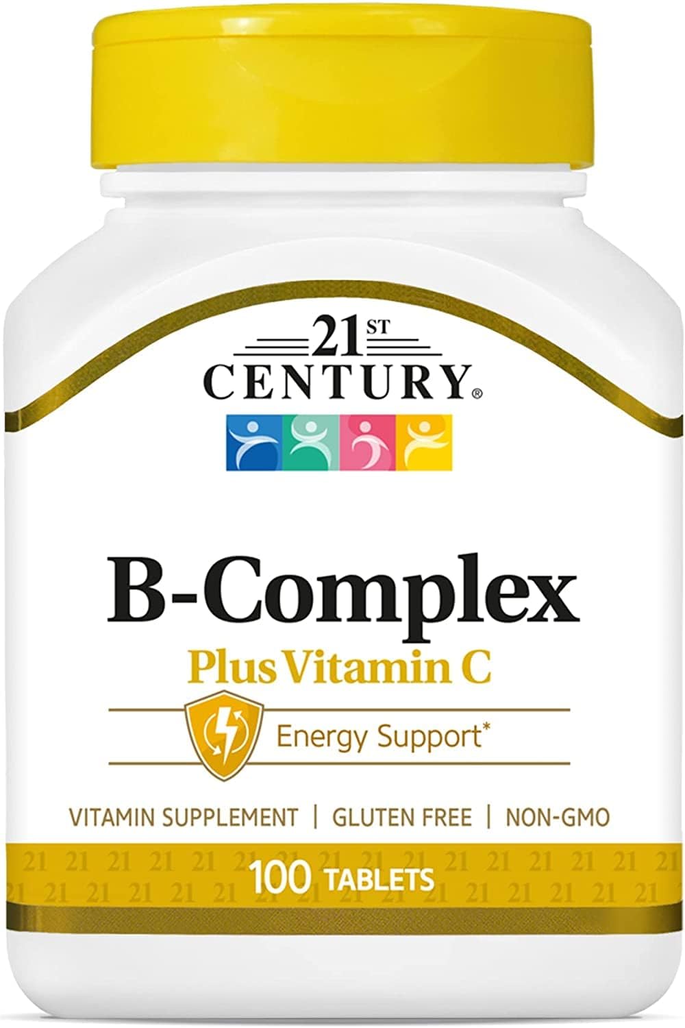21st Century B Complex with Vitamin C in a hand for size reference