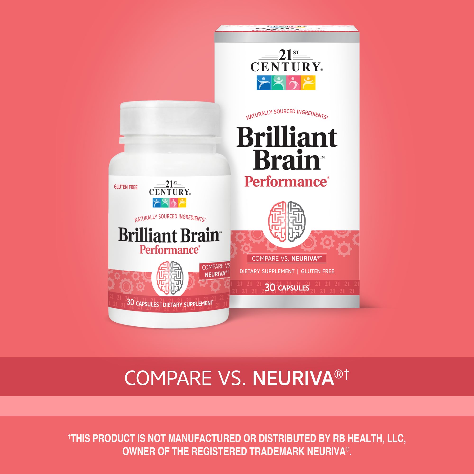 21st Century Brilliant Brain Performance Capsules packaging
