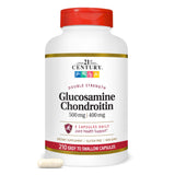21st Century Double Strength Glucosamine Chondroitin 1500mg tablets front view