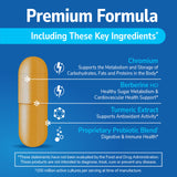 21st Century GLP-1 Support supplement bottle side view