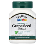 21st Century Grape Seed Extract 100mg capsules front view