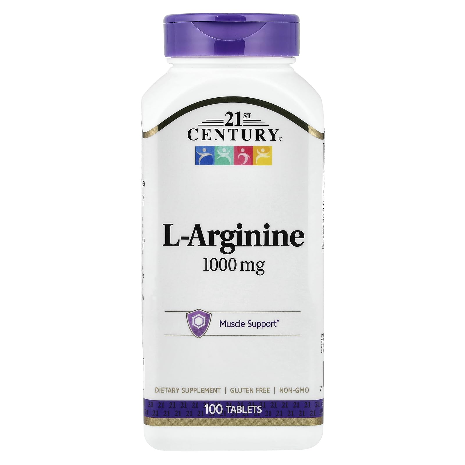 21st Century L-Arginine Male Performance Formula 1000mg tablets front view