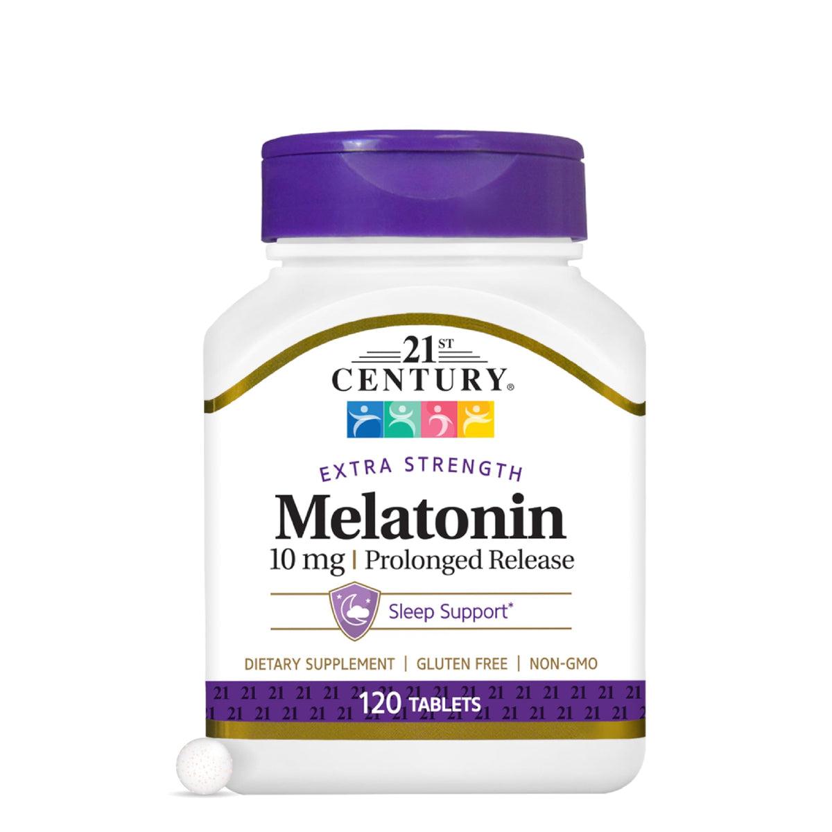 21st Century Melatonin 10mg Prolonged Release Tablets front view