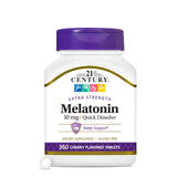 21st Century Melatonin 10mg Quick Dissolve Tablets front view