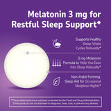 21st Century Melatonin 3mg Sleep Aid Tablets back view