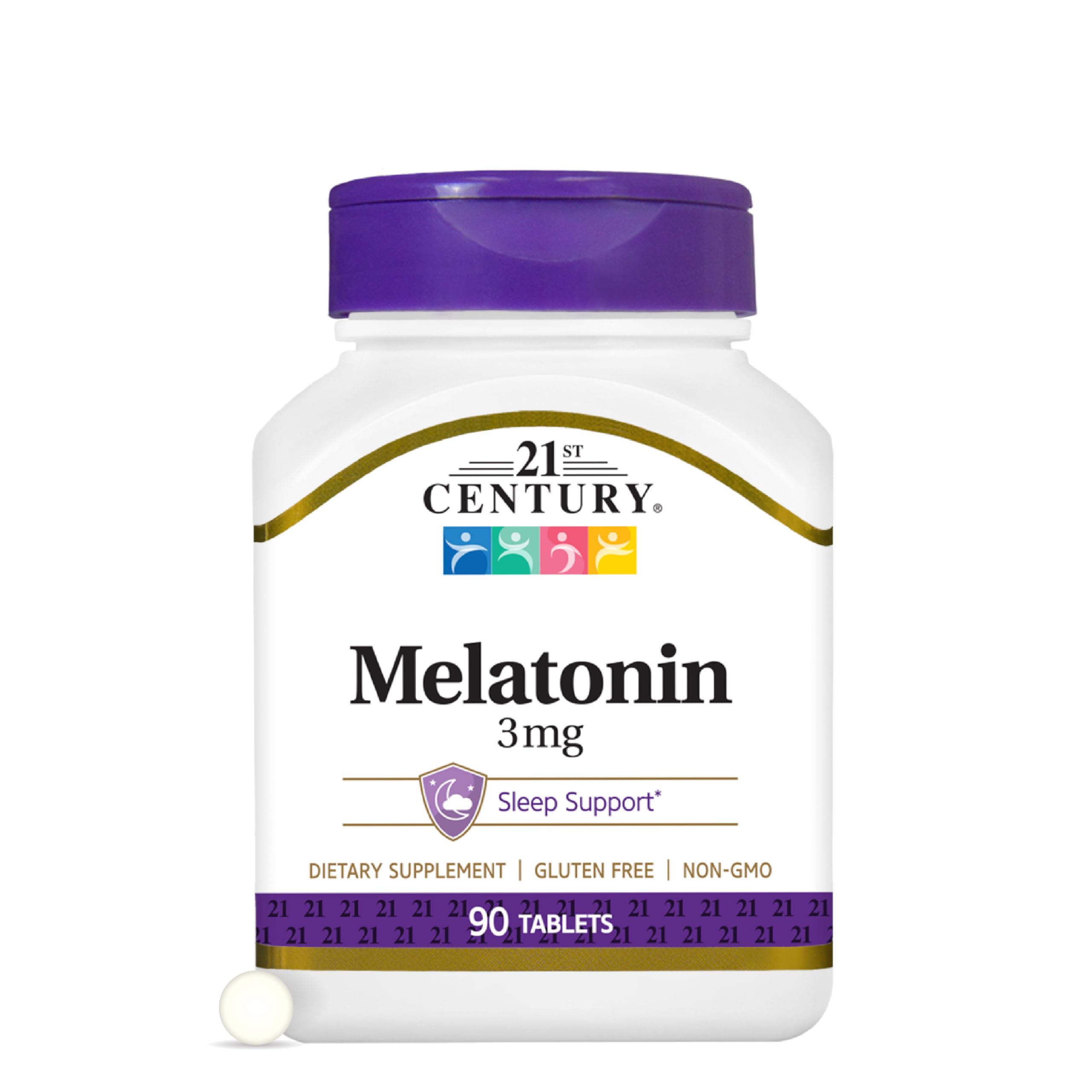 21st Century Melatonin 3mg Sleep Aid Tablets front view