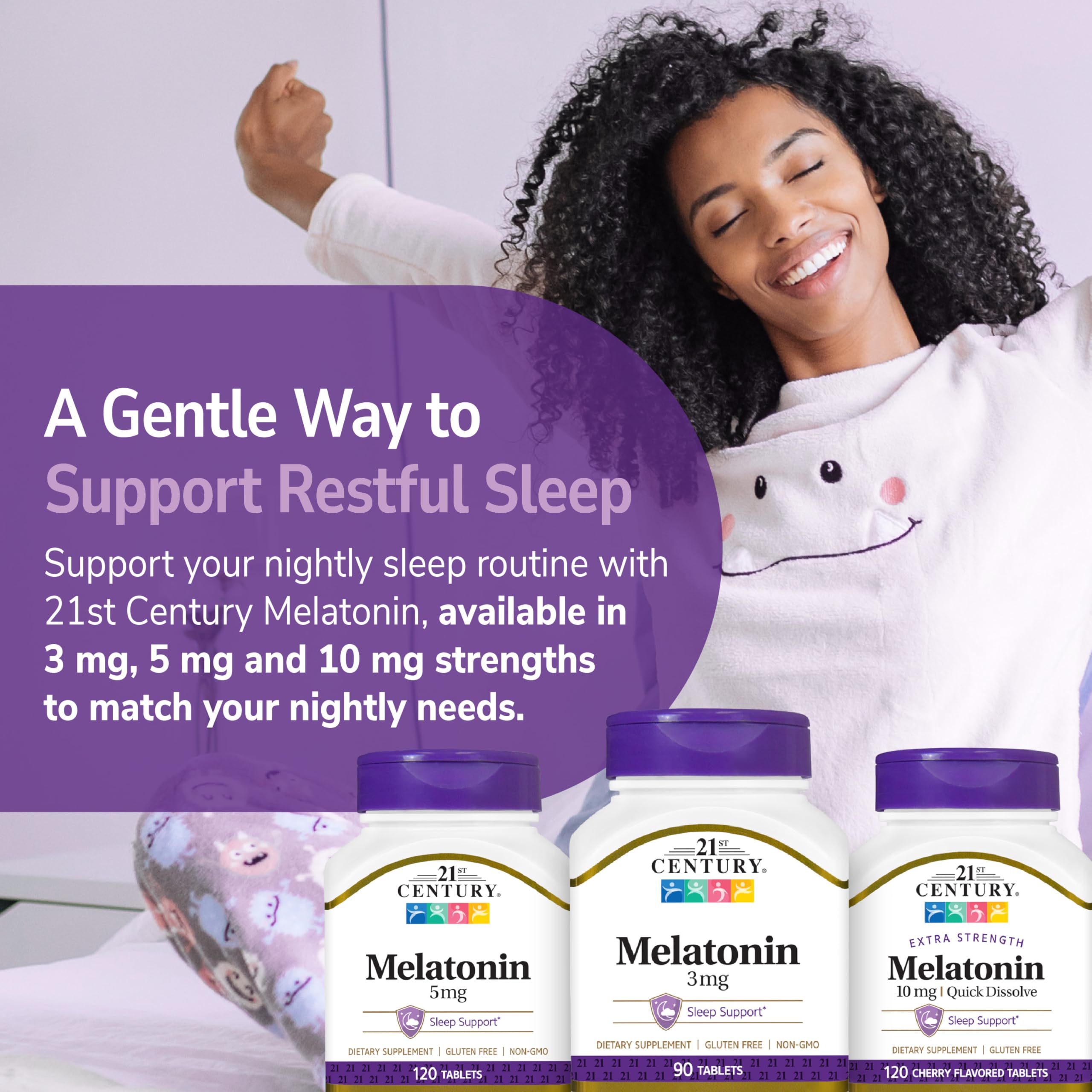 21st Century Melatonin 3mg Sleep Aid Tablets packaging