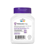 21st Century Melatonin Sleep Supplement 3mg bottle on a nightstand