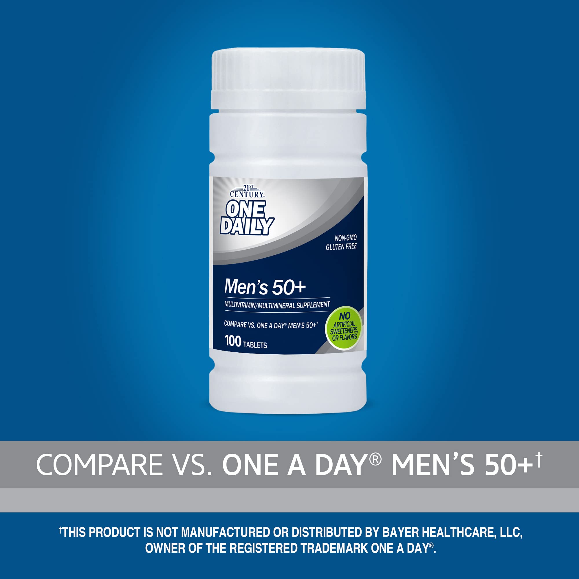 21st Century One Daily Men's 50+ Multivitamin back view