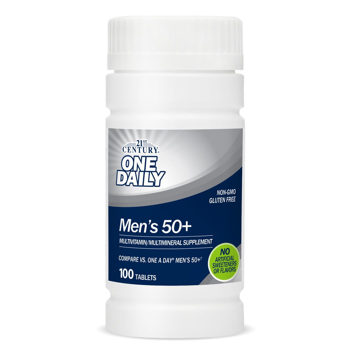 21st Century One Daily Men's 50+ Multivitamin front view