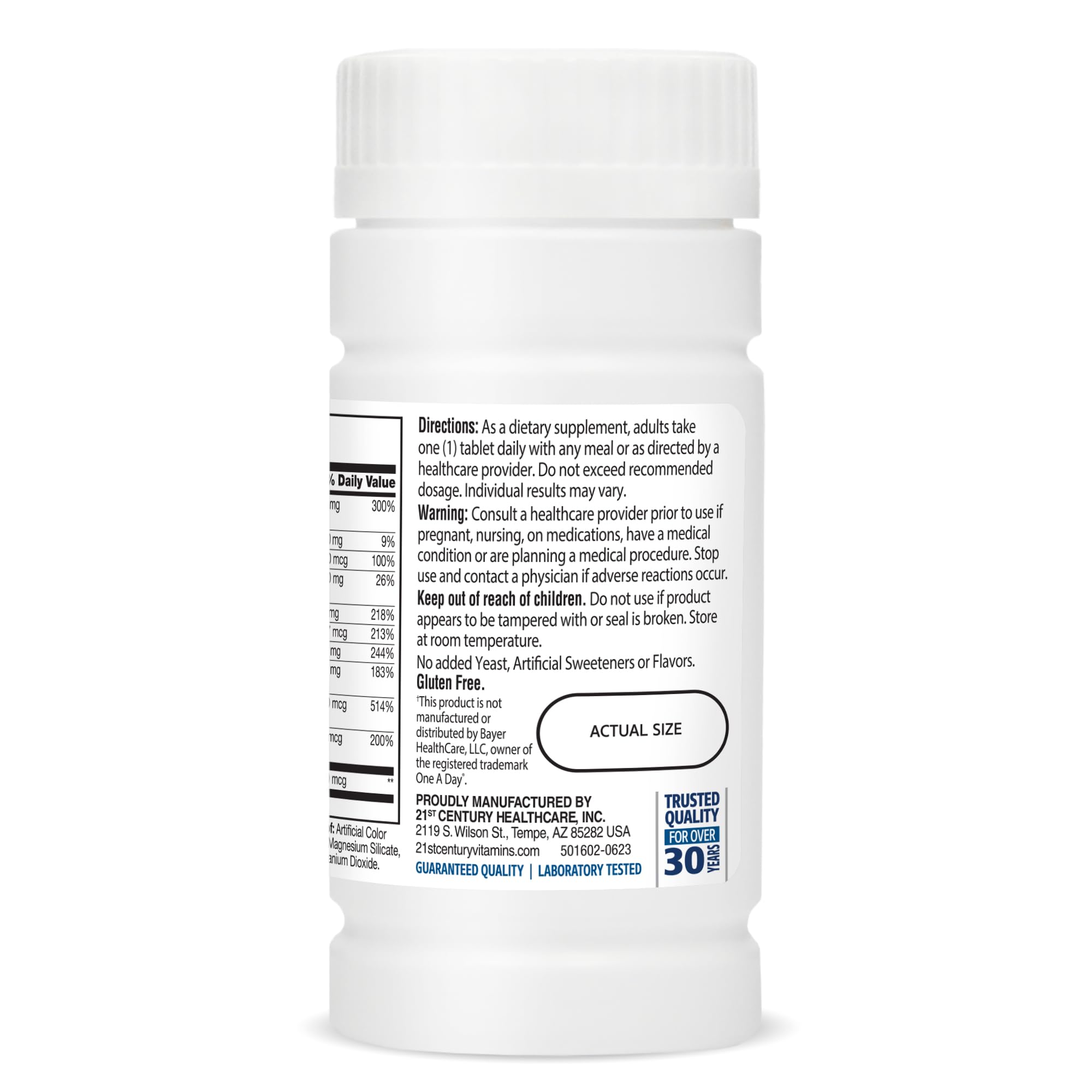 21st Century One Daily Men's 50+ Multivitamin with measuring spoon