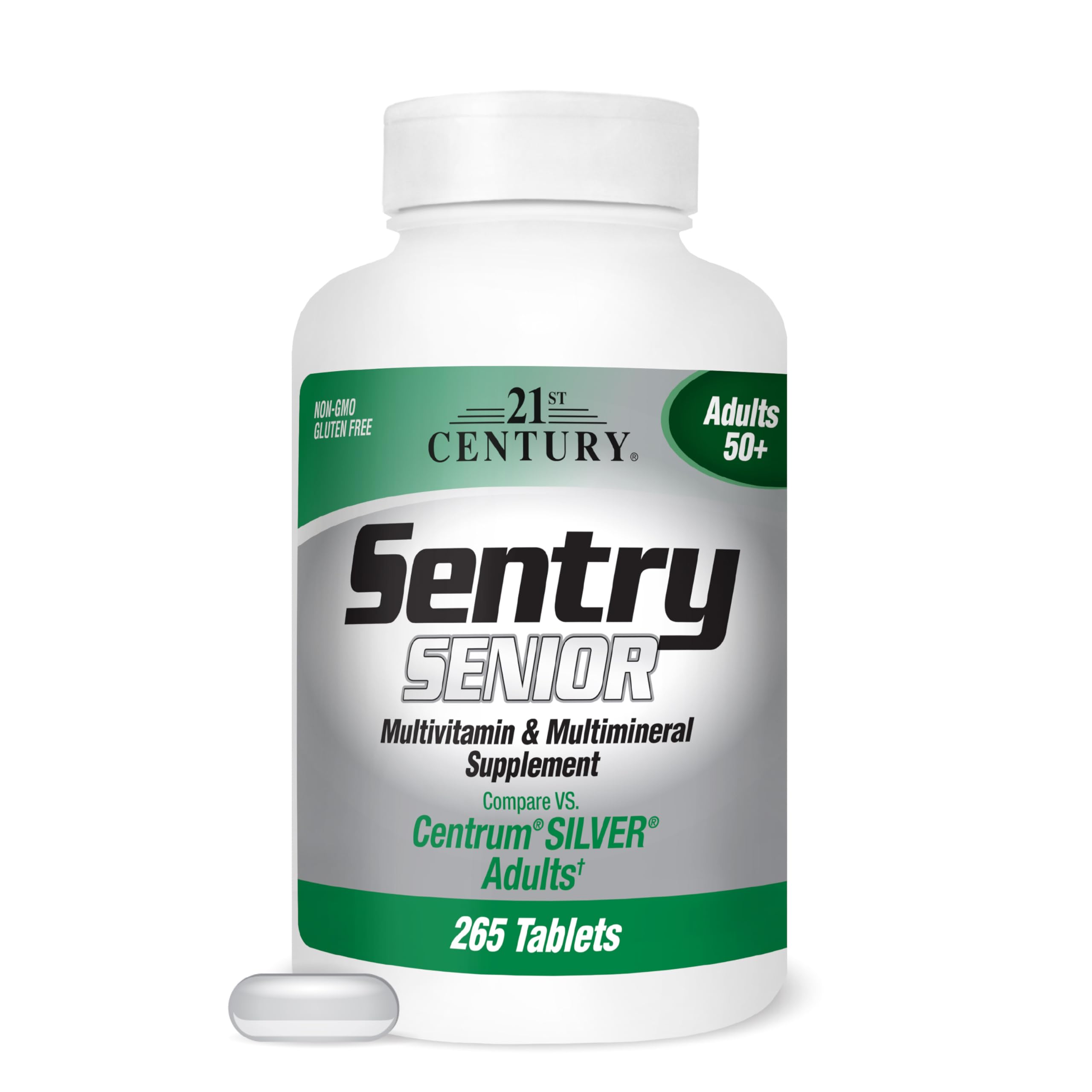 21st Century Sentry Senior Tablets 265 Count front view