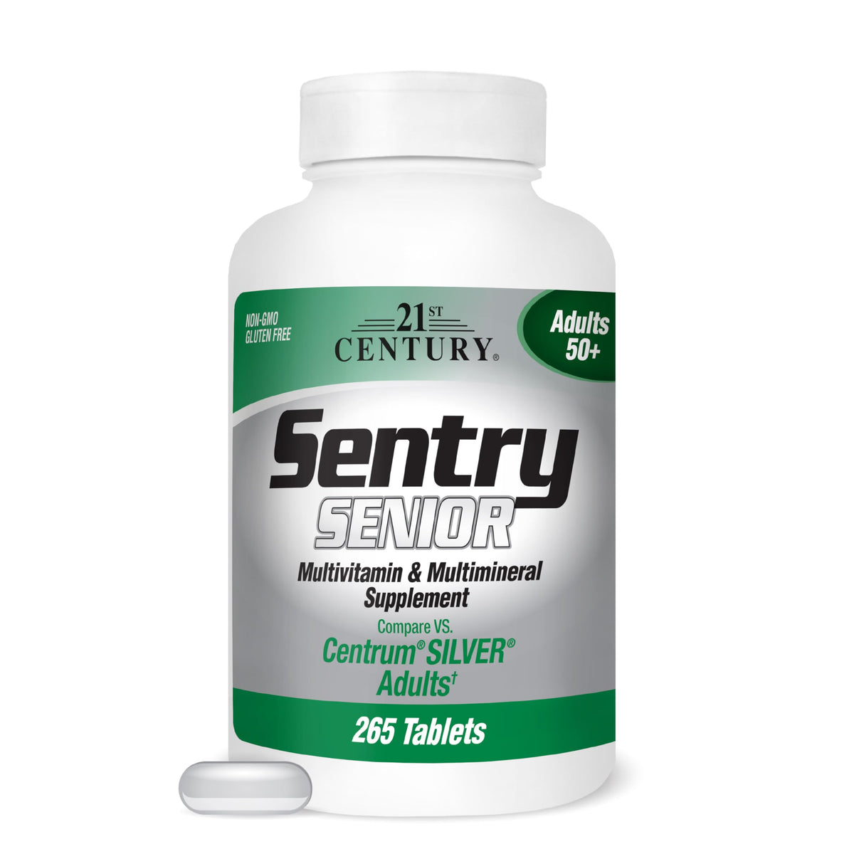 21st Century Sentry Senior Tablets 265 Count front view