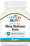 21st Century Slow Release Iron Supplement 45mg front view