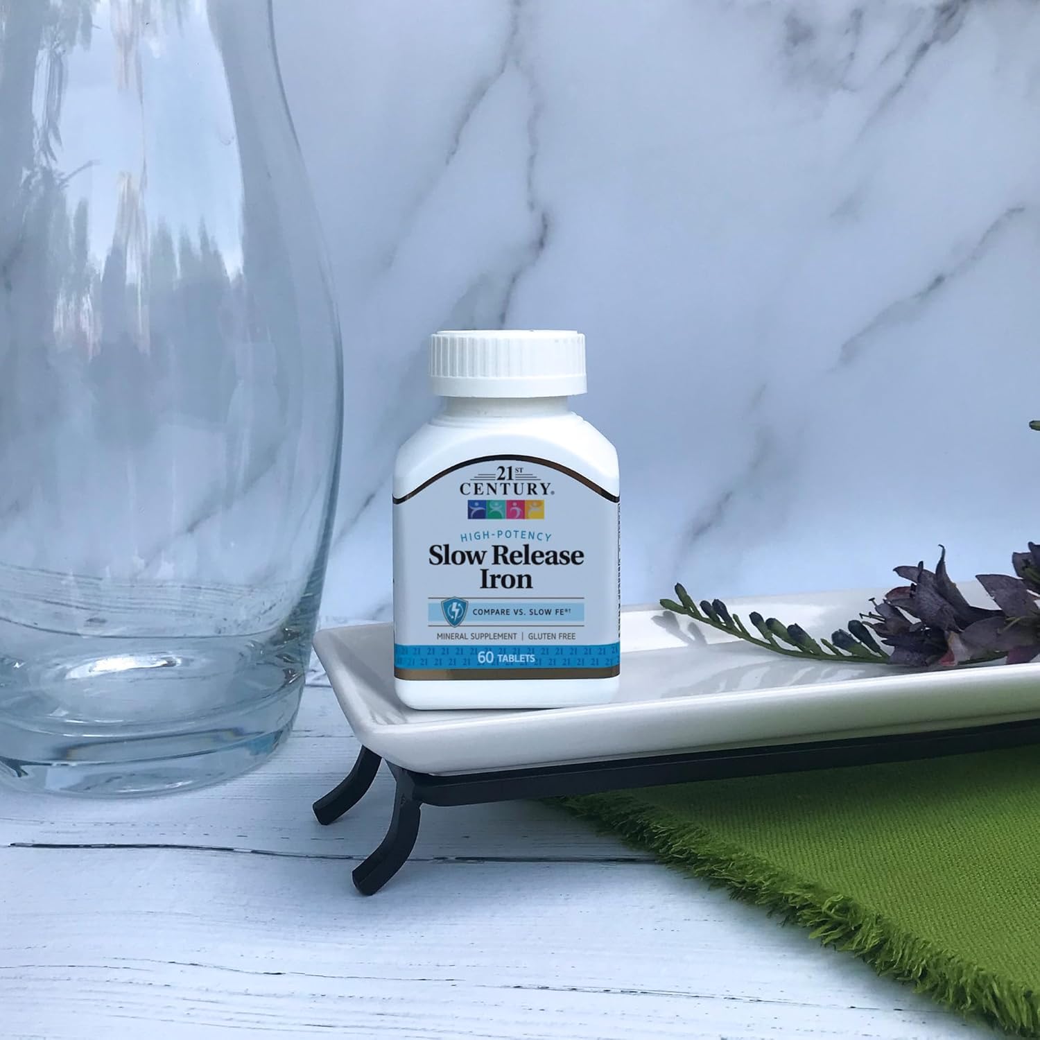 21st Century Slow Release Iron Supplement 45mg packaging