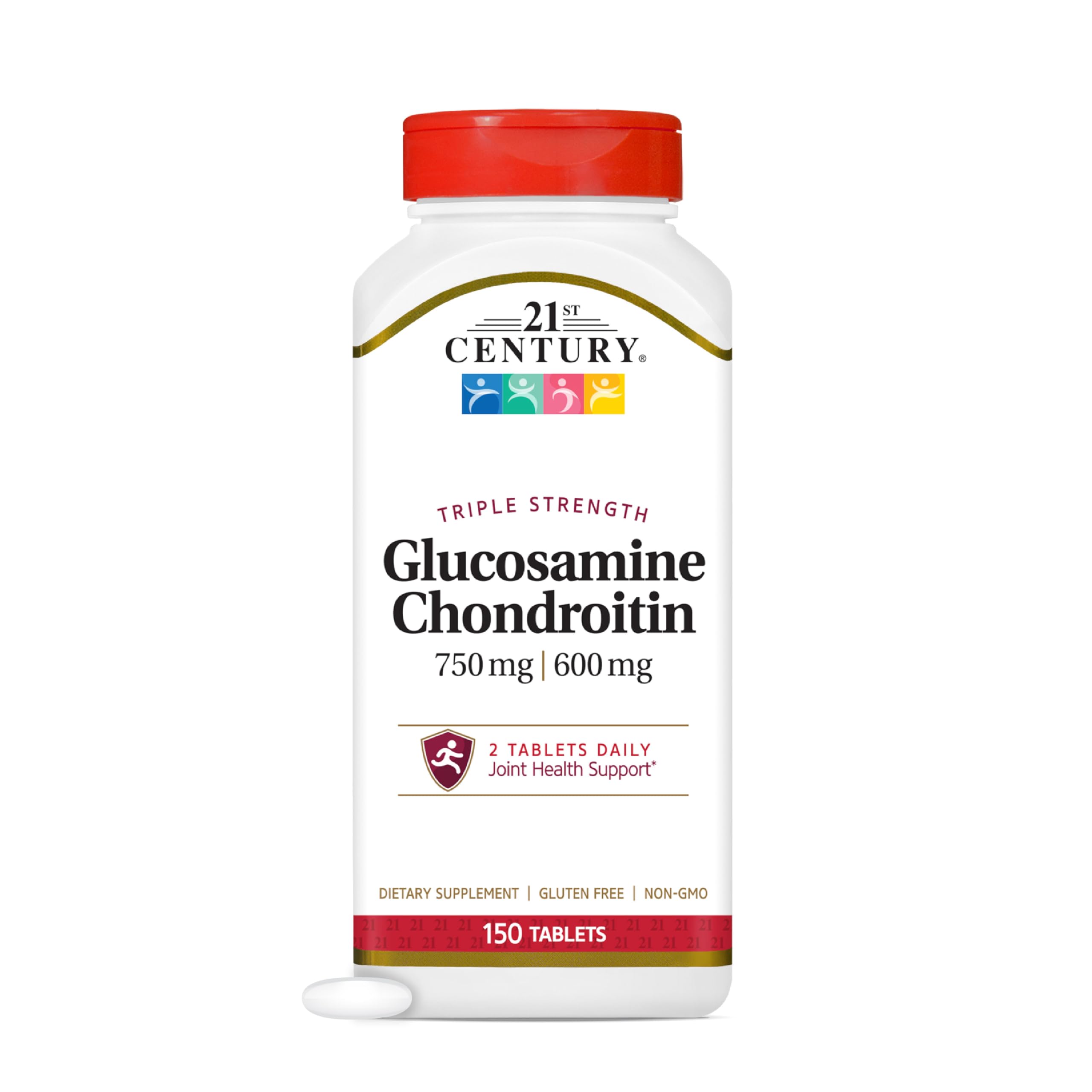 21st Century Triple Strength Chondroitin 1200mg supplement front view