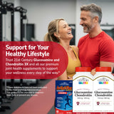 21st Century Triple Strength Chondroitin 1200mg supplement with a glass of water