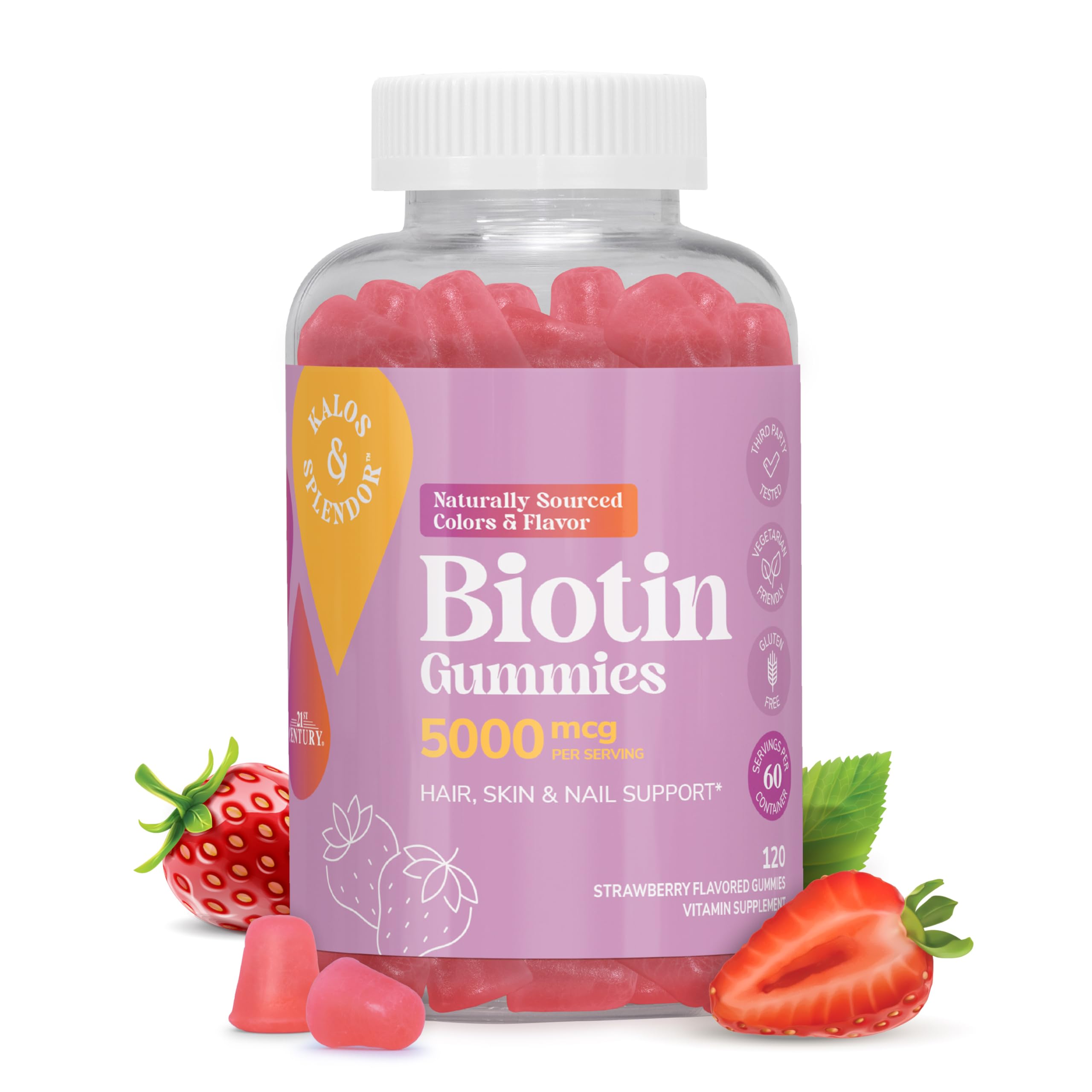 21st Century VitaJoy Biotin Gummies front view packaging