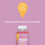 21st Century VitaJoy Biotin Gummies on a wooden table