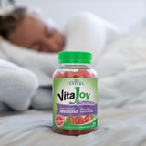 21st Century VitaJoy Melatonin Gummies 10mg Strawberry bottle top view