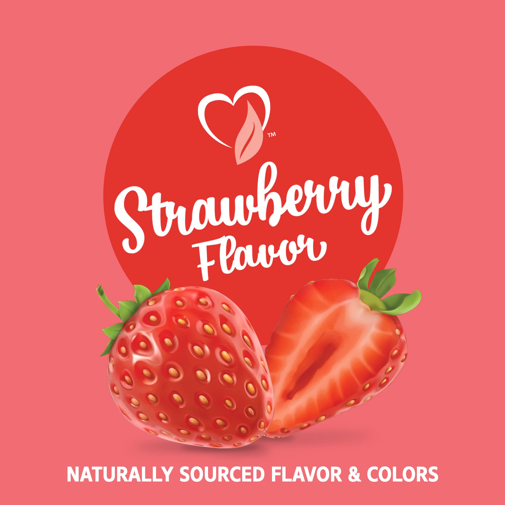 21st Century VitaJoy Melatonin Gummies 5mg Strawberry with a hand holding a gummy