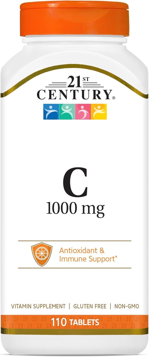 21st Century Vitamin C 1000mg supplement front view