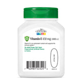 21st Century Vitamin E 1000 I.U. supplement back view