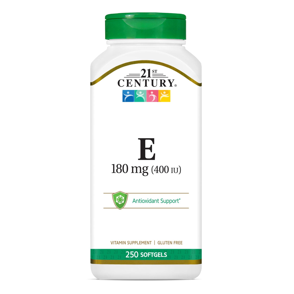 21st Century Vitamin E-400 400 IU supplement bottle front view