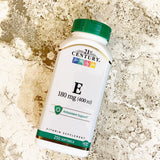 21st Century Vitamin E-400 400 IU supplement label details