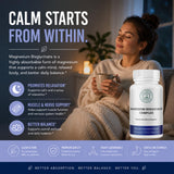 2nd Springs Magnesium Bisglycinate 400mg capsules on a wooden surface