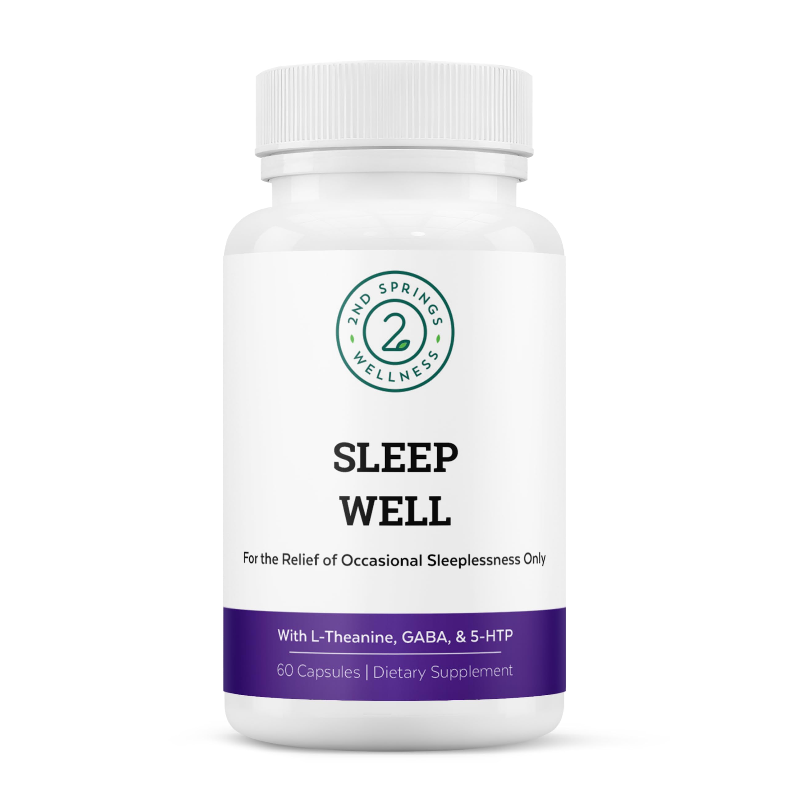 2nd Springs Sleep Well Supplement 60 capsules front view