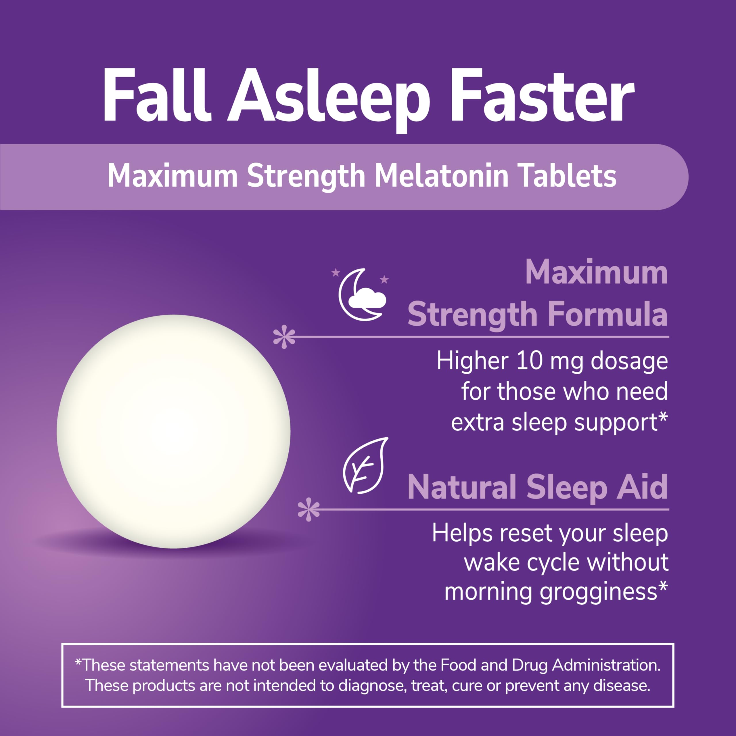 360 count pack of 21st Century Melatonin 10mg tablets