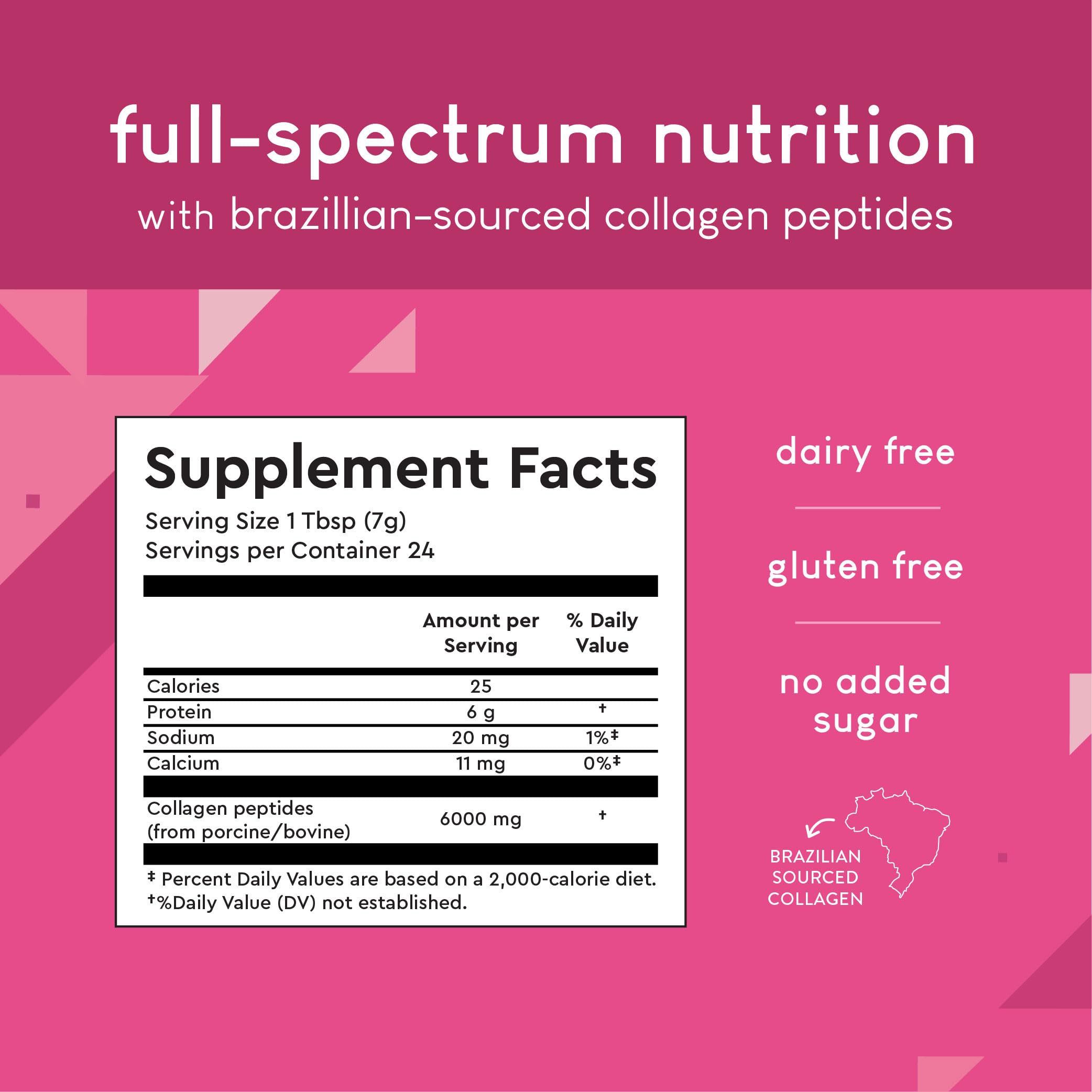 360 Nutrition Collagen Peptides Powder 170g scoop measurement