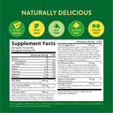 360 Nutrition Greens & Superfoods 227g with fresh fruits and vegetables