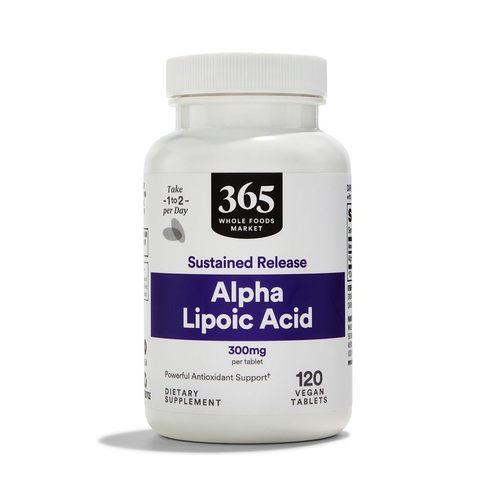 365 by Whole Foods Market Alpha Lipoic Acid 120 tablets front view