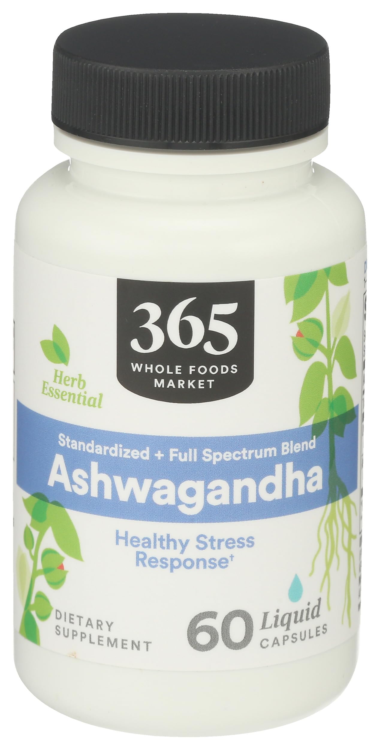 365 by Whole Foods Market Ashwagandha Supplement 60 count front view