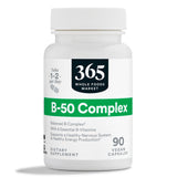 365 by Whole Foods Market B-Complex 90 vegetarian capsules front view
