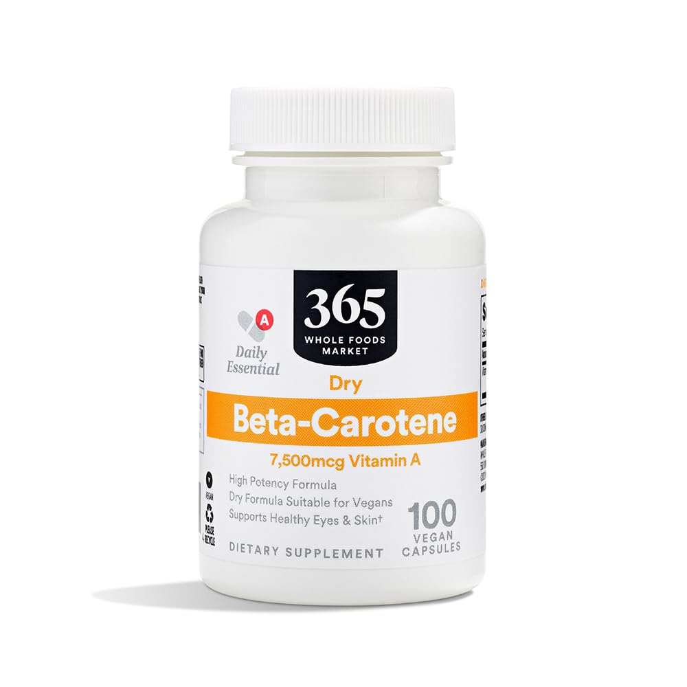 365 by Whole Foods Market Beta-Carotene Capsules front view