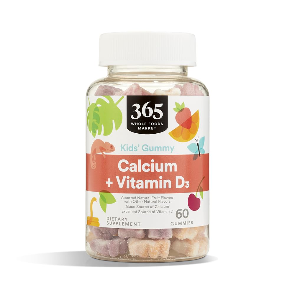 365 by Whole Foods Market Calcium & Vitamin D3 Gummies front view