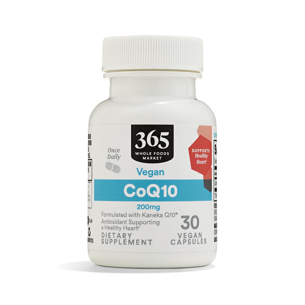 365 by Whole Foods Market CoQ10 200mg softgels front view