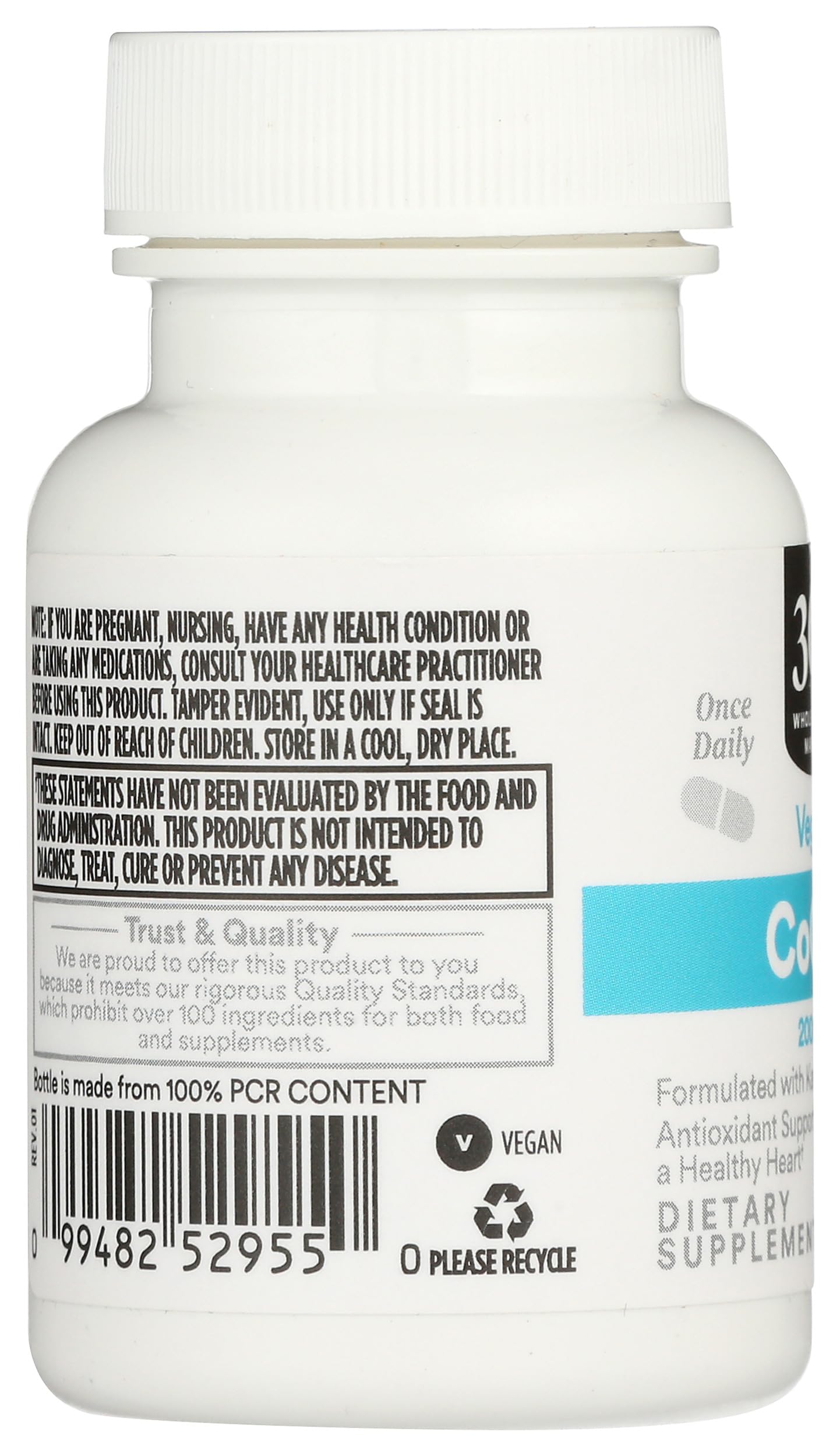 365 by Whole Foods Market CoQ10 200mg softgels packaging
