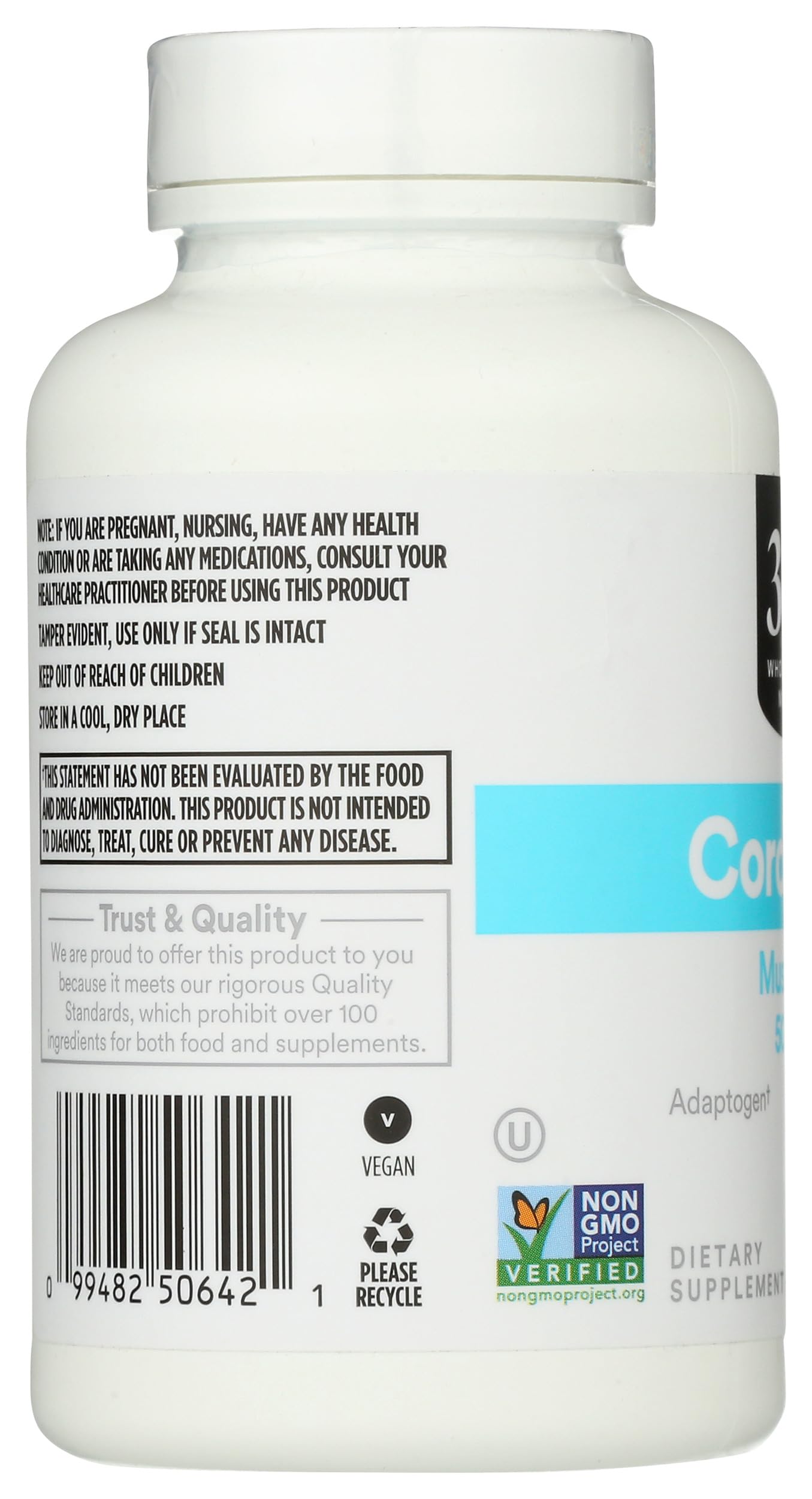 365 by Whole Foods Market Cordyceps Supplements capsules close-up