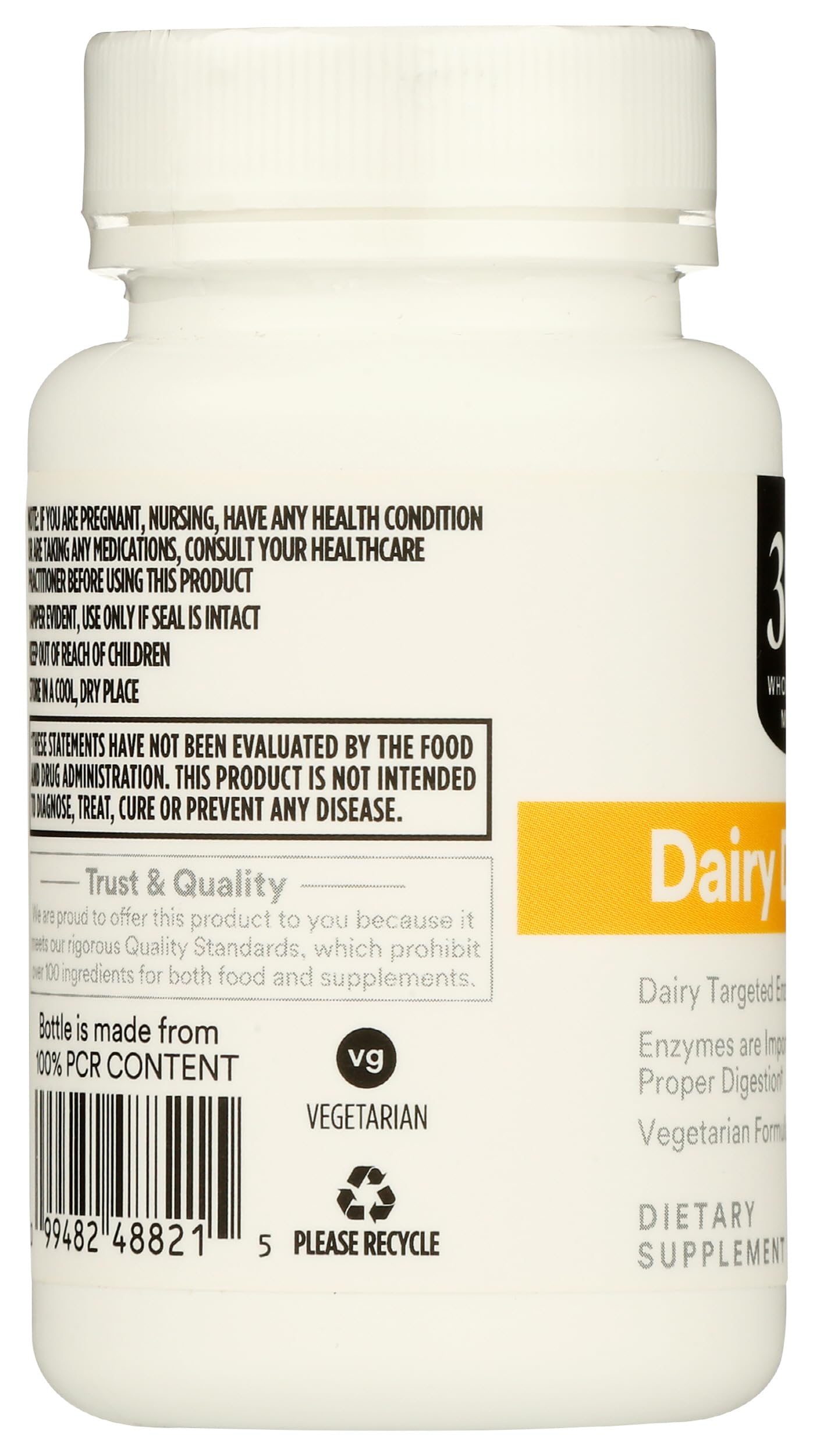 365 by Whole Foods Market Dairy daily Enzyme Capsules bottle with label