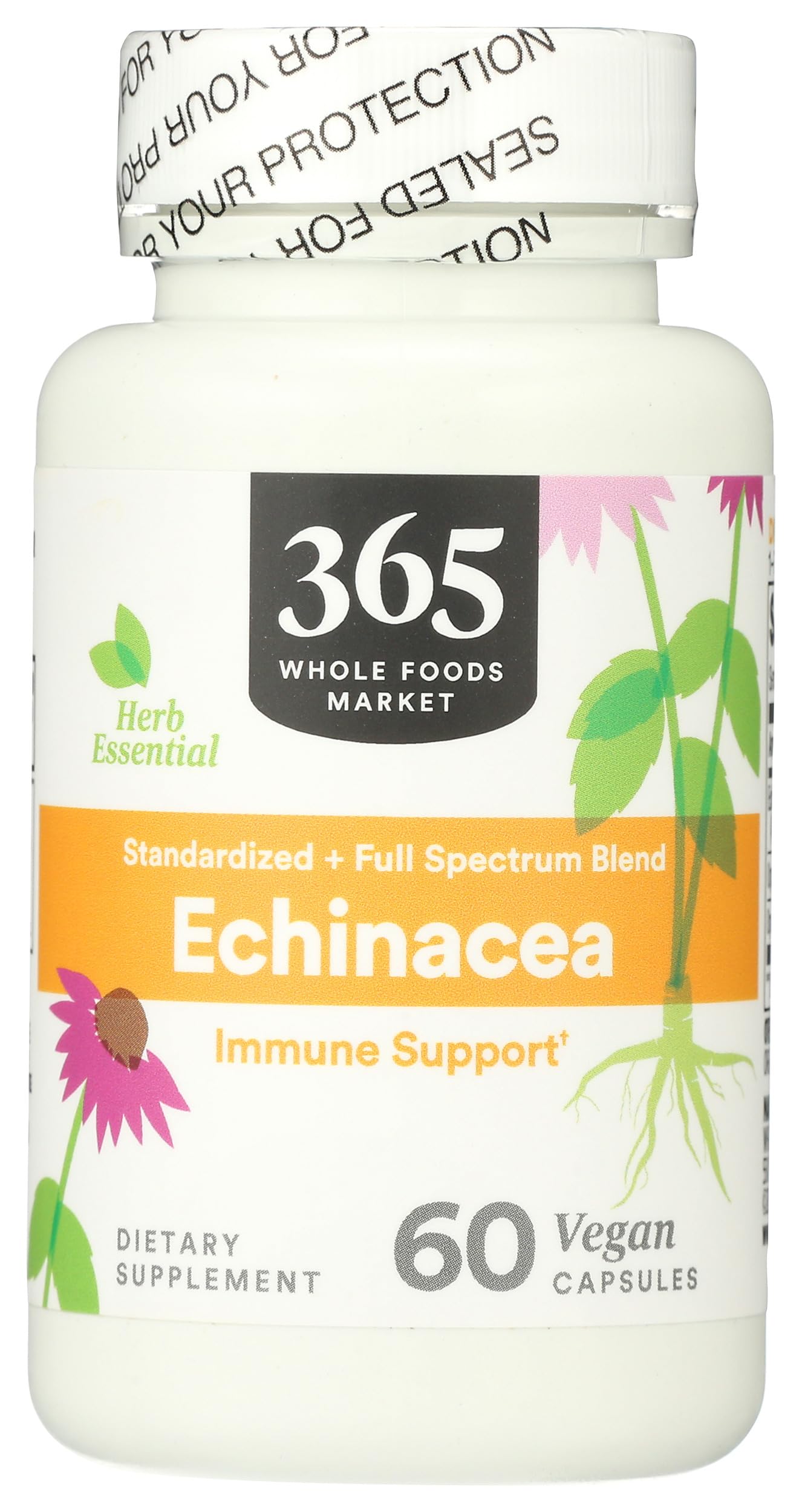 365 by Whole Foods Market Echinacea Supplement 60 count bottle front view